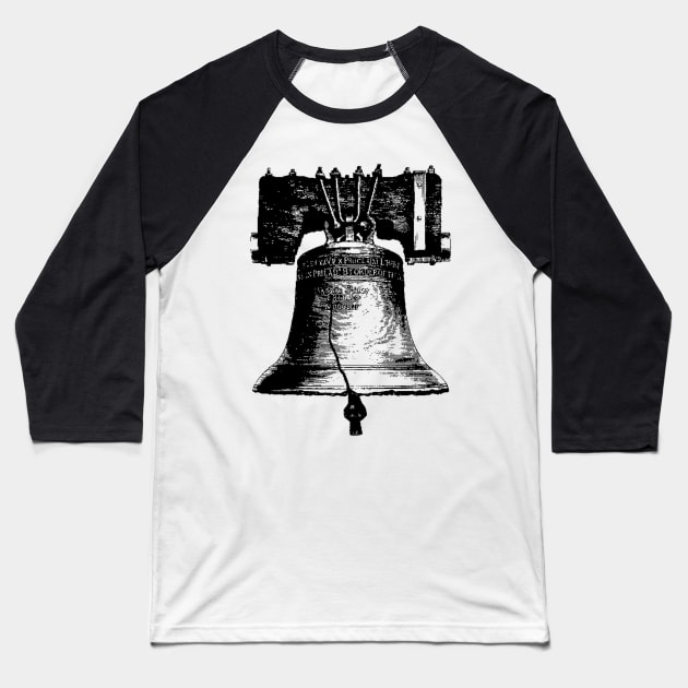 Liberty Bell Baseball T-Shirt by American Revolution Podcast